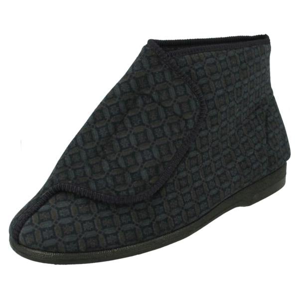 Balmoral Mens Balmoral Hook And Loop Bootie Slippers MVB M46