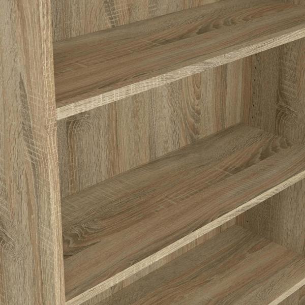 Furniture To Go Basic Tall Wide (4 Shelves) 4 Door Combination Unit in Oak