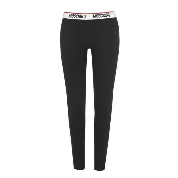 Moschino Womens/Ladies Tape Logo Regular Leggings - Black - 