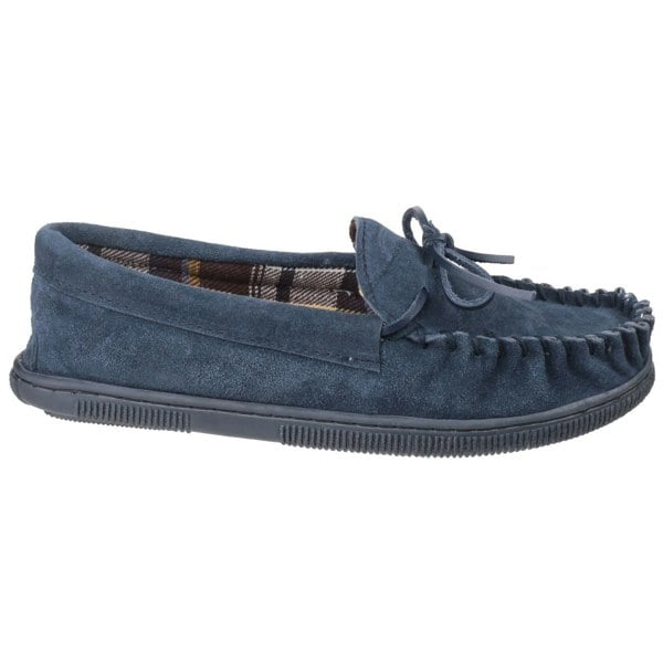 Cotswold Alberta Moccasin Men's Slippers in Navy
