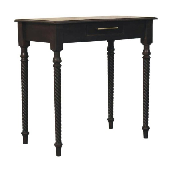 Artisan Furniture Solid Wood Cordelier Turned-Leg Writing Desk
