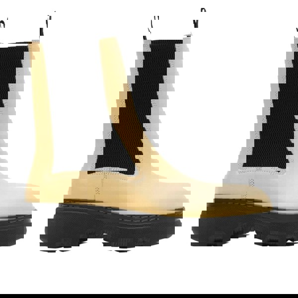 BURBERRY 8080141 Burberry Creeper leather Chelsea boots CUSTARD (Beige) CHELSEA BOOT MALE UK 8