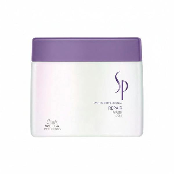 Wella SP Repair Mask container with purple lid on a white background