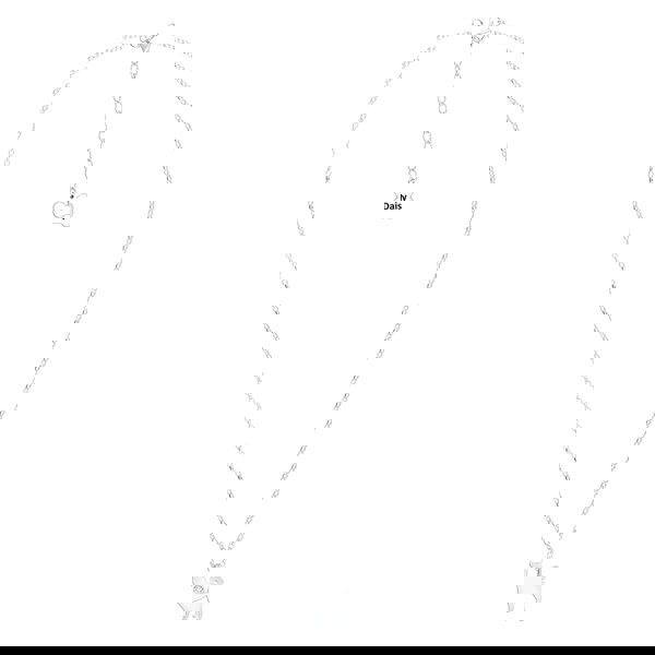 Korean Jindo Dog Silhouette Silver Necklace - Personalised - MYLEE London