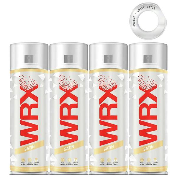 WRX 4X WRX Satin White Spray Paint 400ml