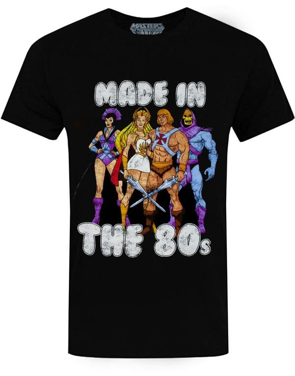 Masters of the Universe Mens Black Short Sleeved T-Shirt