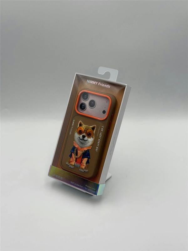 Nimmy Friends Nimmy Glasses Cool Dog Case with MagSafe for iPhone 17 Pro 6.3" Brown Orange - N-YJ-IP17-PRO-012-A