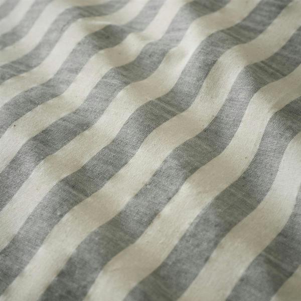 Pineapple Elephant Cotton Rich Woven Stripe Grey Duvet Cover Set