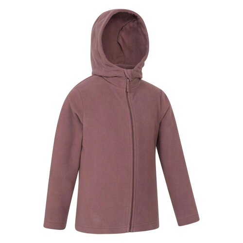 Mountain Warehouse Kids Camber Full Zip Hoodie - Purple - Purple - 100% Polyester
