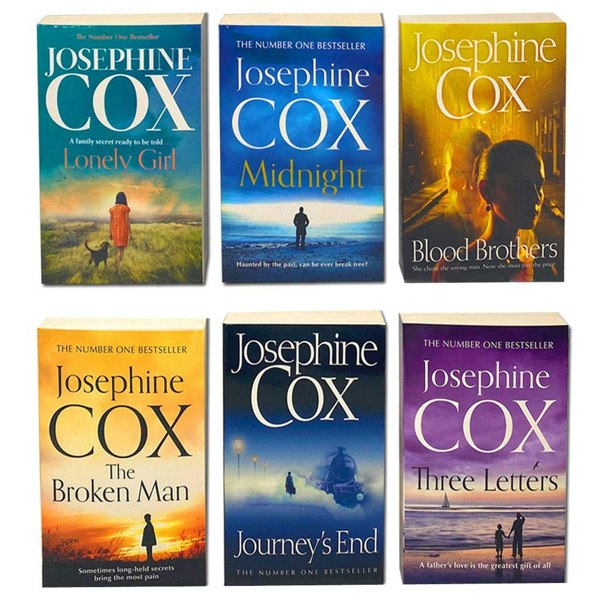 Josephine Cox Series 6 Book Set Blood Brothers, Midnight, Lonely Girl, Three Letters & more