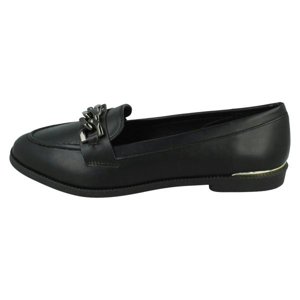 Spot On Ladies Spot On Smart Slip On Loafers F80545