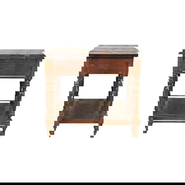 Artisan Furniture Solid Wood Turned Legs Chestnut 2 Drawer Coffee Table