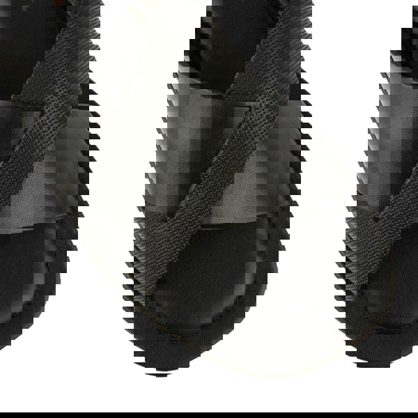 Embassy London Port - Men's criss cross straps leather sandal - Black