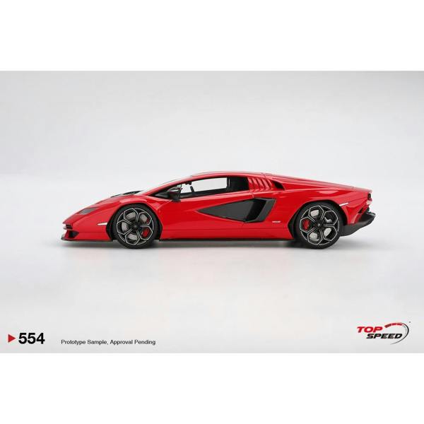 MCSlots Lamborghini Countach PLI 800-4 Rosso Mars 1:18 Scale Topspeed TS0554
