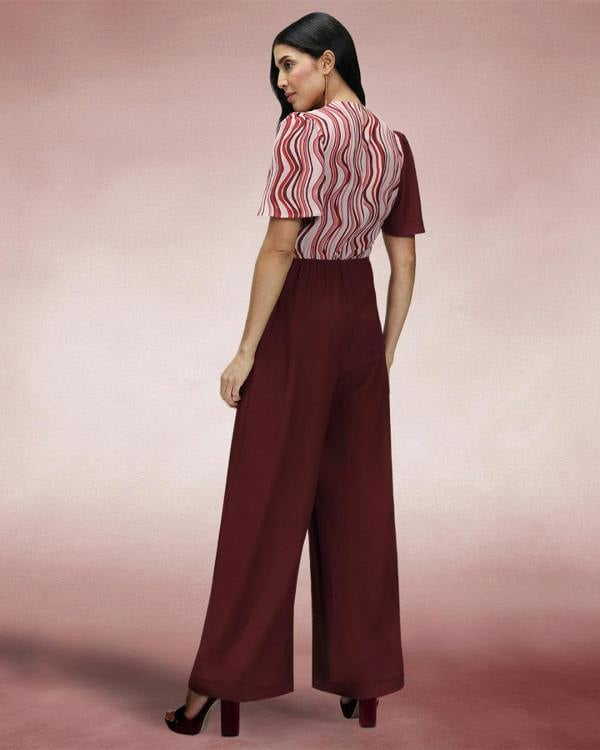 HotSquash Overwrap Print Jumpsuit
