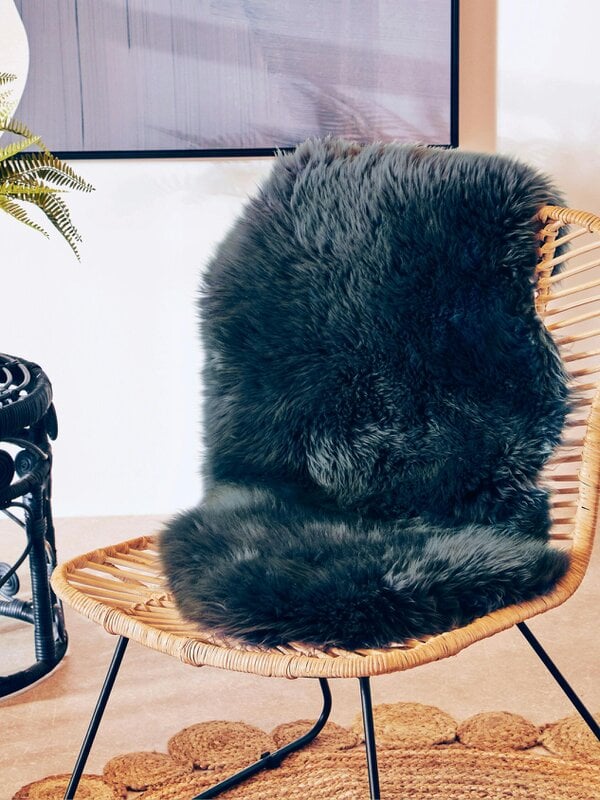 Bosie Sheepskin Gunmetal Rug