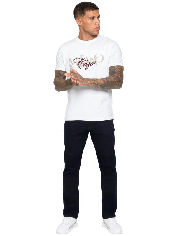 Enzo Milano | Mens Active Flex Tapered Jeans