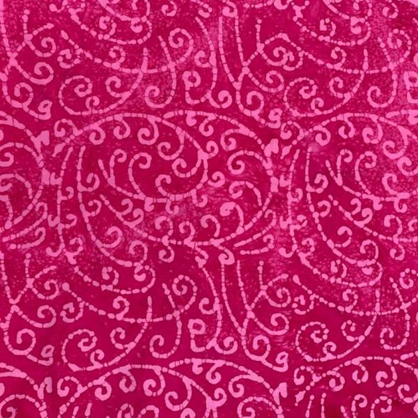Minerva Cotton Batik Dressmaking & Quilting Fabric per metre, 110cm / 43" Wide - Pink