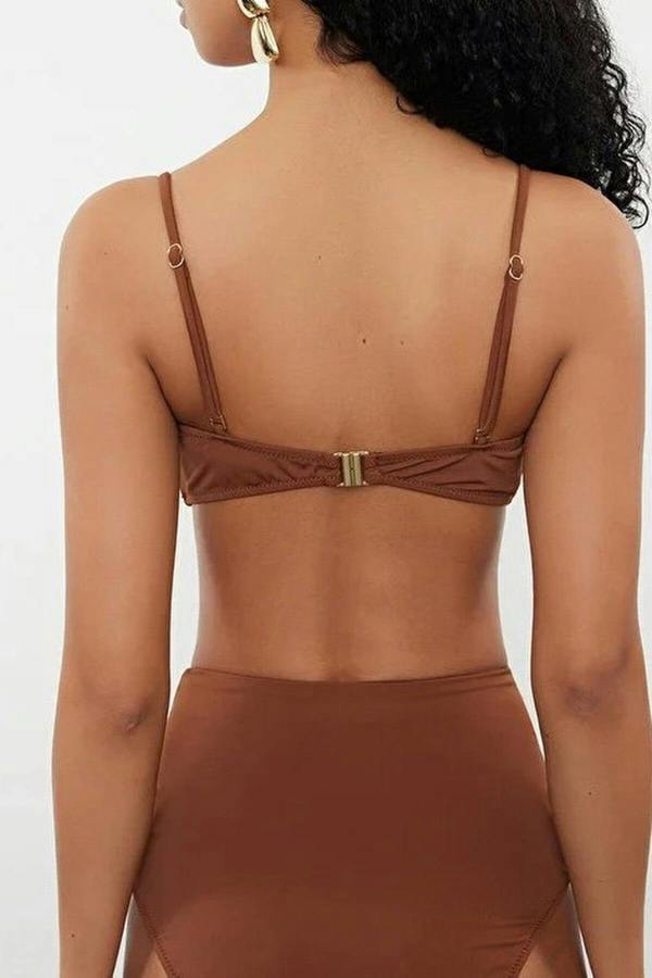WOVCOR Strapless Covered Bikini Top with Accessories