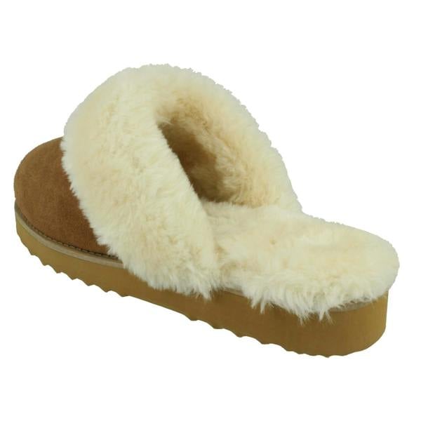 Spot On Ladies Spot On Suede Mule Slippers  X2125