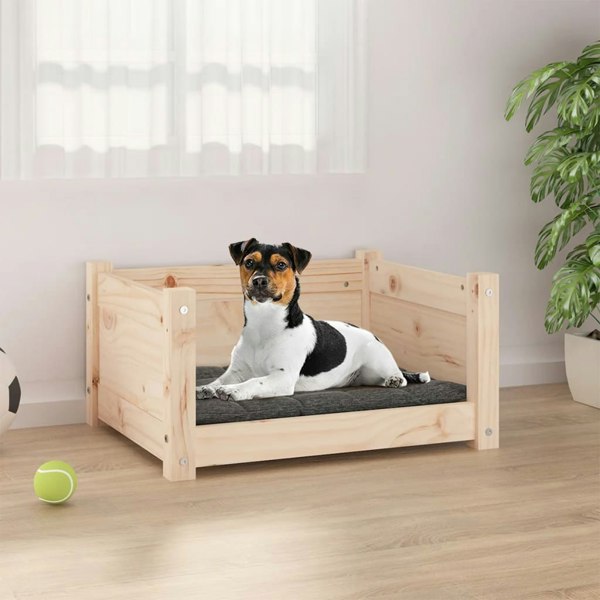 Berkfield Dog Bed 55.5x45.5x28 cm Solid Pine Wood