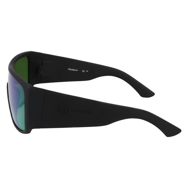 Dragon ROCKER - Matte Black with Polarized Lumalens Green Ionized Lens
