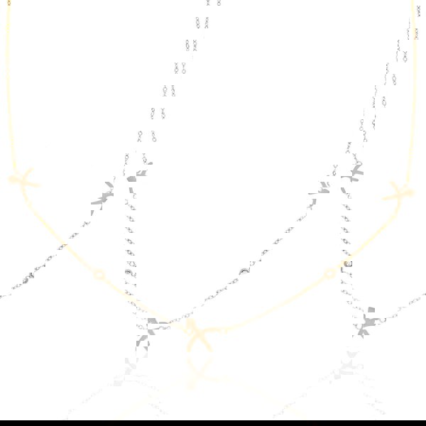 Say It With Sagittarius Necklace with CZ Stones - Rose Gold Plated