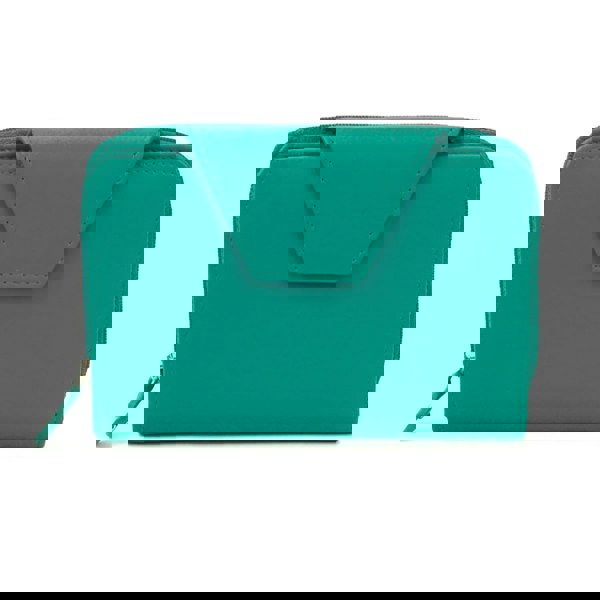 Eastern Counties Leather Lois Plain Purse - Turquoise