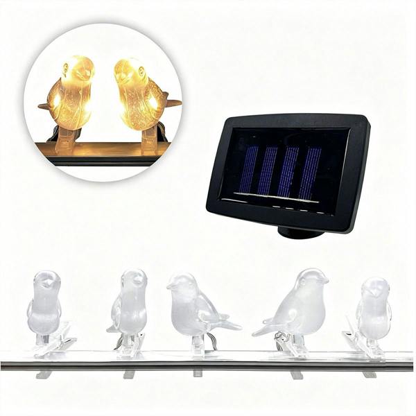 Leaper Solar-Powered Outdoor Bird Fairy Lights