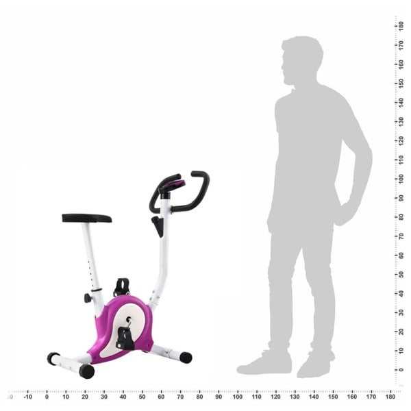 Berkfield Exercise Bike with Belt Resistance Purple