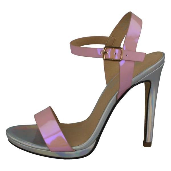 Spot On Ladies Spot On High Heel Mule Sandals F10912