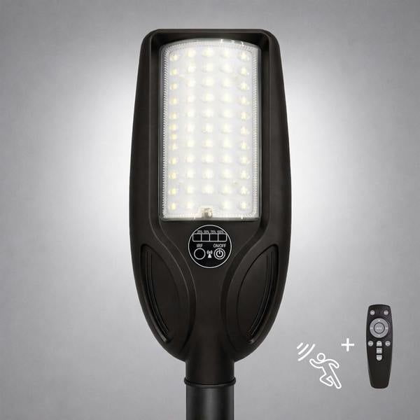 Milagro Venice Solar Lamp 50W 450Lm 4000K Ip65 Black