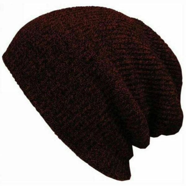 ATEK Unisex Knitted Winter Beanie Hat One Size Brown