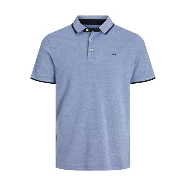 Jack & Jones Men's Classic Logo Polo Collar Shirt Short Sleeve Bright Cobalt M