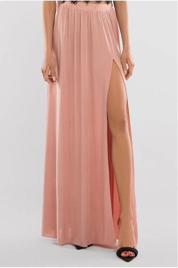 Side Split Soft Touch Maxi Skirt SK41
