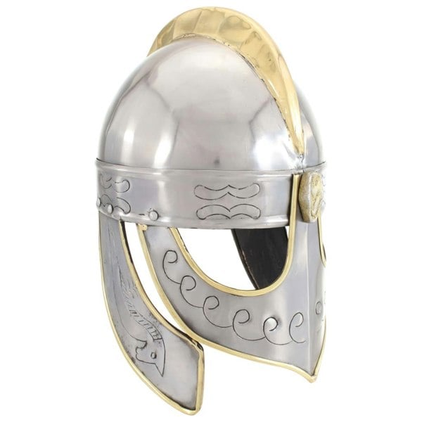 Berkfield Beowulf Helmet Antique Replica LARP Silver Steel