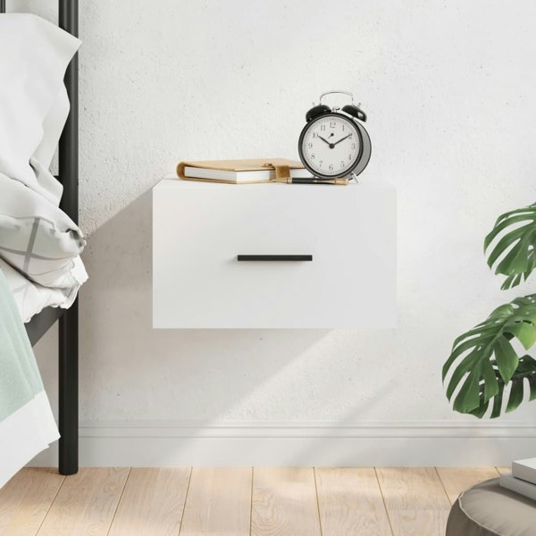 Berkfield Wall-mounted Bedside Cabinet White 35x35x20 cm