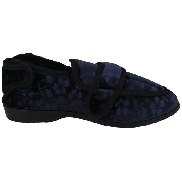 Jo & Joe Ladies Jo & Joe Adustable Hook And Loop Slippers Gladys