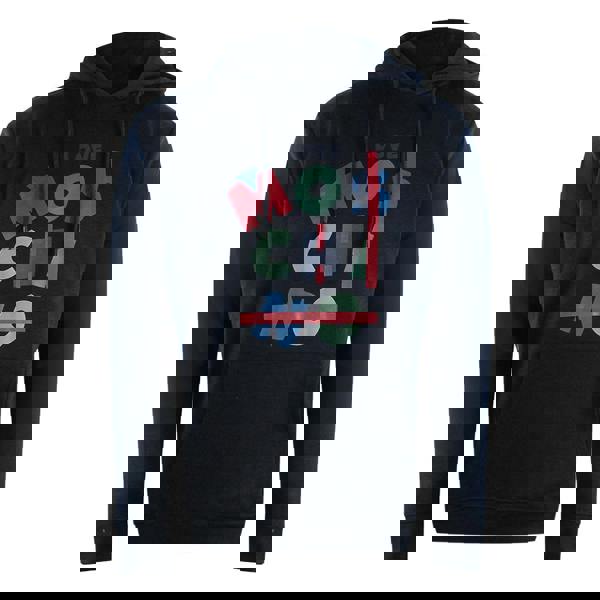 Moschino Love Moschino Jumble Logo Navy Blue Hoodie