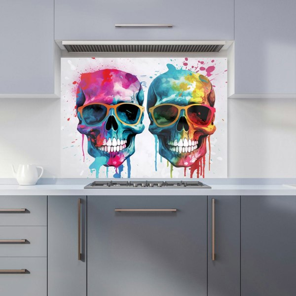 Warren Reed - Designer Splashart Happy Skeletons Kitchen Splashback