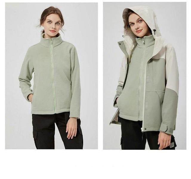 Anniou Women's Waterproof 3-in-1 Ski Jacket
