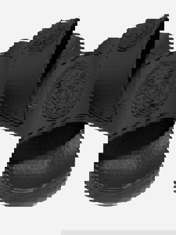 Versace Kids Medusa Logo Sliders in Black