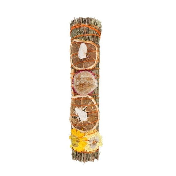 Serano 9in Ritual Wand Smudge Stick with Rosemary, Palo Santo and Quartz