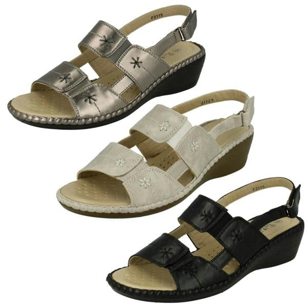 Eaze Ladies Eaze Casual Open Toe Sandals