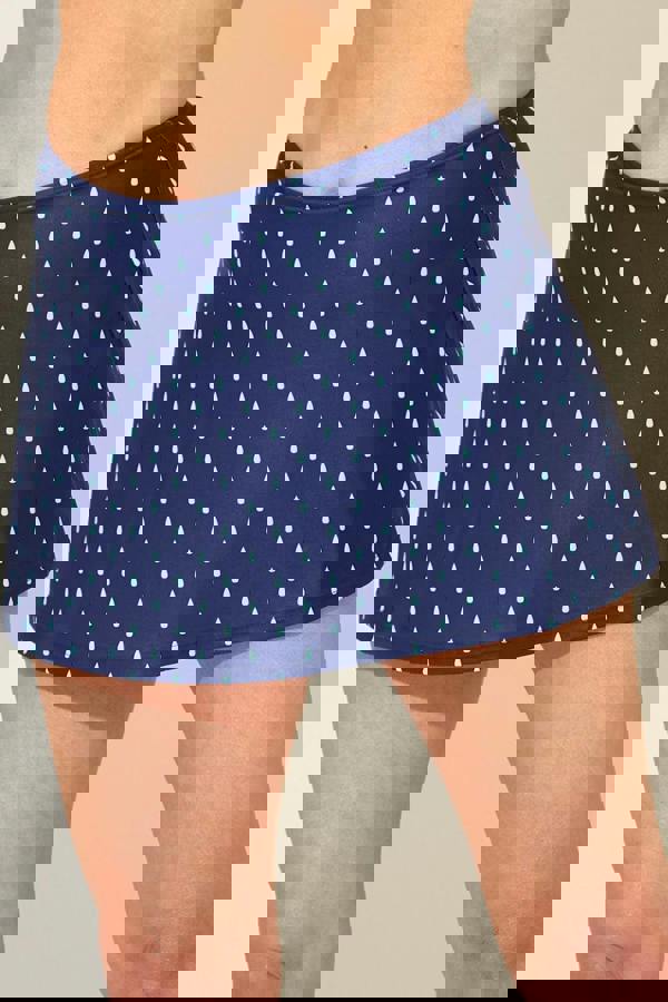 Teardrop Swim Skirt With Briefs