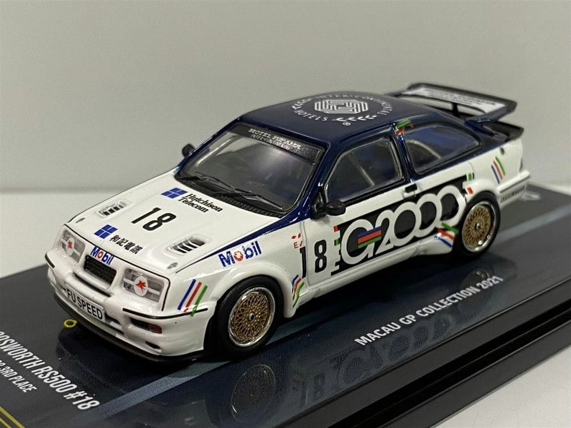 ford sierra rs500 cosworth g2000 a rouse macau guia 1:64 inno 64 in64rs500mgp21g