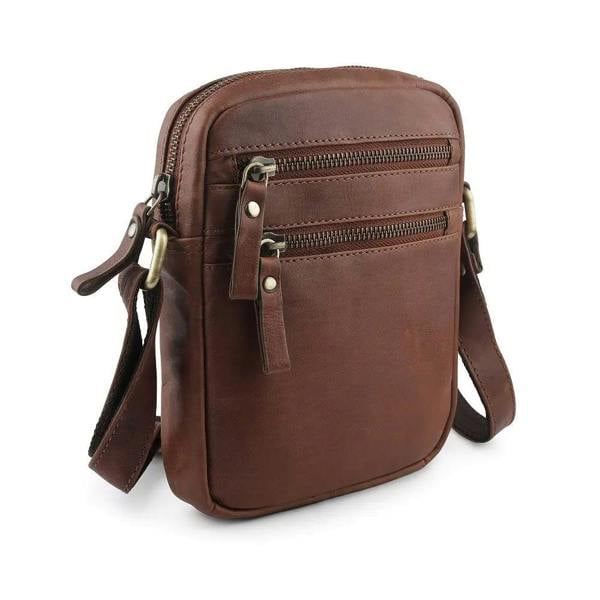 PRIMEHIDE Leather Crossbody Flight Bag - Milano
