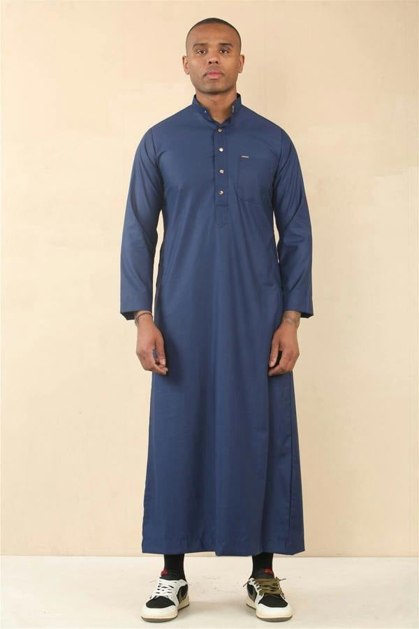 Infinity Leather Men's Thobe Arab Saudi Emirati Islamic Clothing Jubba Robe