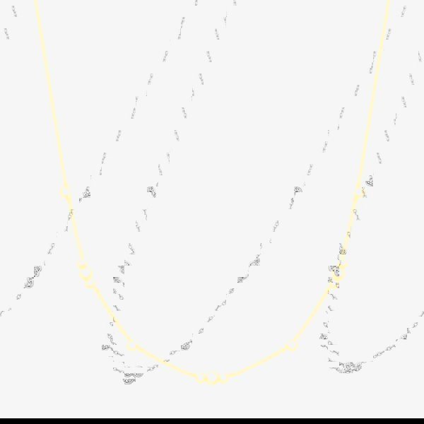 Ania Haie Miss Dainty 14ct Gold Plated Multi Cubic Zirconia Station Necklace N065-04G