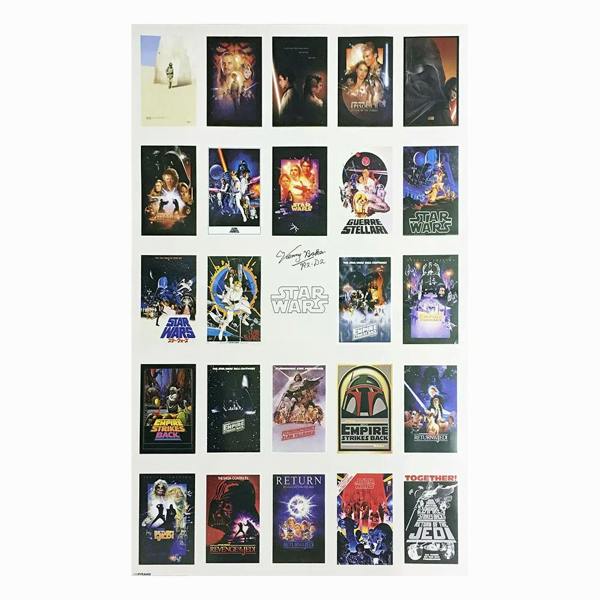 Unbranded Kenny Baker R2-D2 signed Star Wars poster — Standard Framing